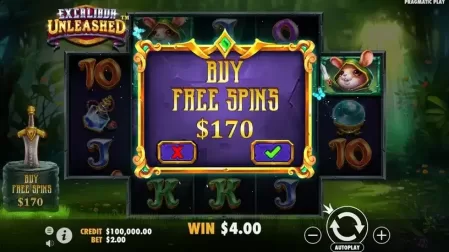 Excalibur Unleashed slot screenshot 3