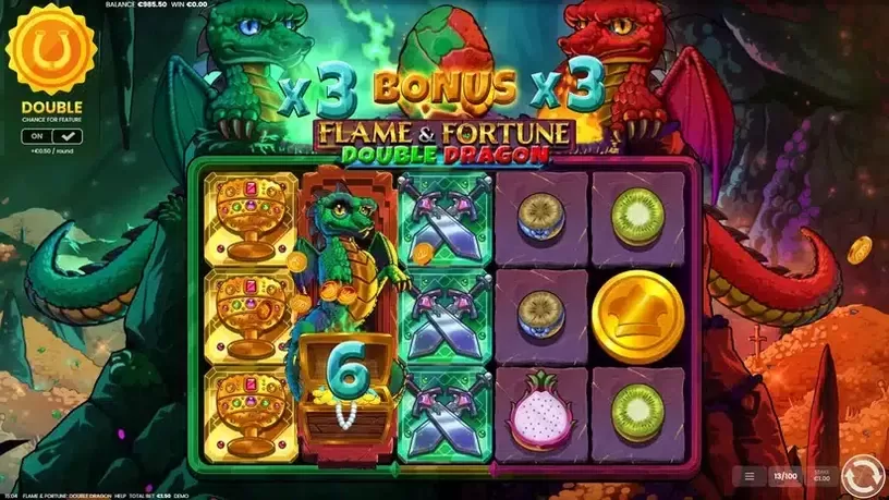 Flame & Fortune Double Dragon slot screenshot 3