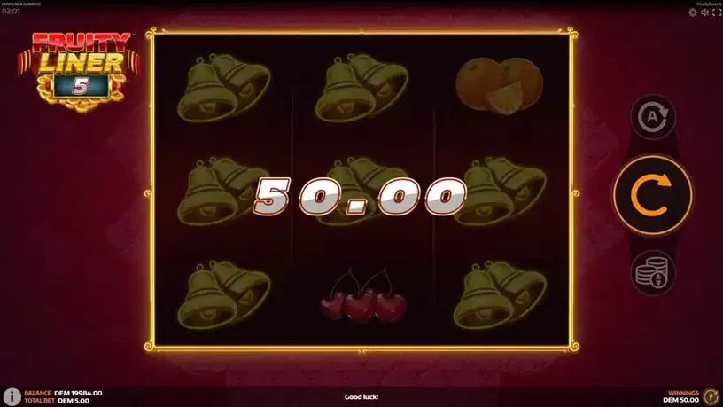 Fruityliner 5 slot screenshot 4
