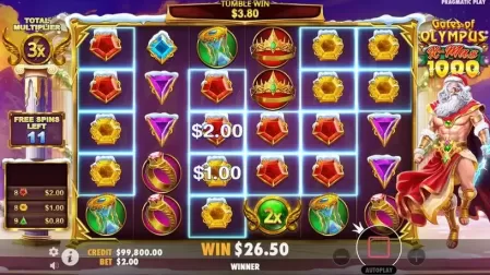 Gates of Olympus Xmas 1000 slot screenshot 6