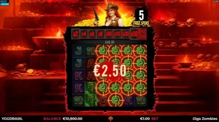 Giga Zombies GigaBlox slot screenshot 5