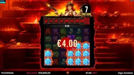 Giga Zombies GigaBlox slot screenshot 4