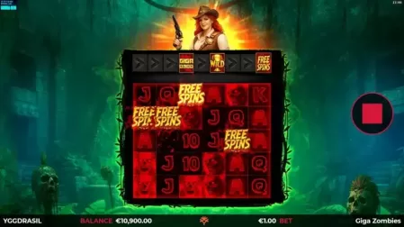 Giga Zombies GigaBlox slot screenshot 2