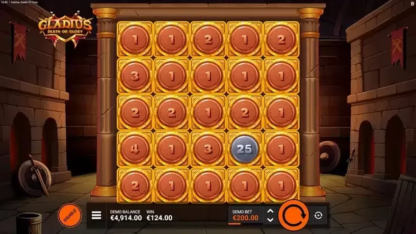 Gladius Death or Glory slot screenshot 2