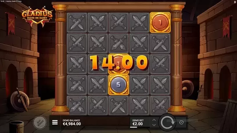 Gladius Death or Glory slot screenshot 3