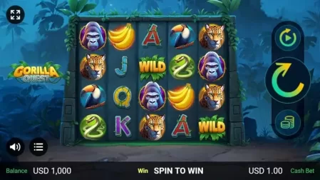 Gorilla Quest slot screenshot 1