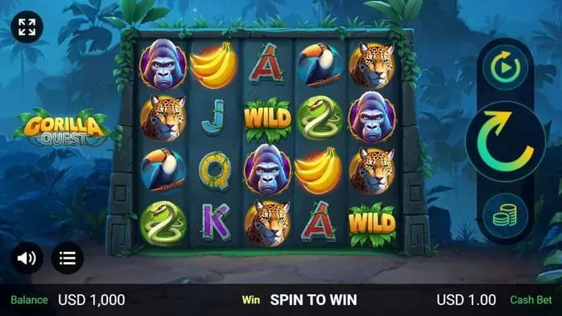 Gorilla Quest slot screenshot 1