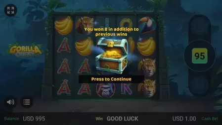 Gorilla Quest slot screenshot 5