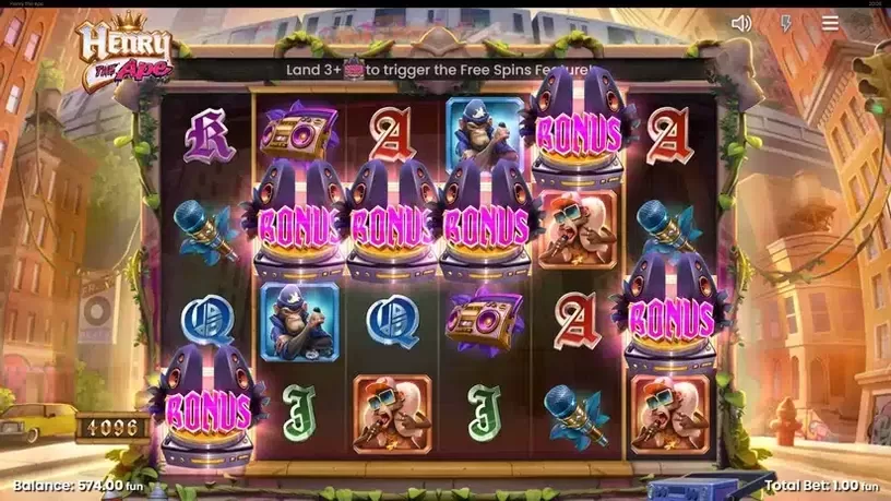 Henry The Ape slot screenshot 2