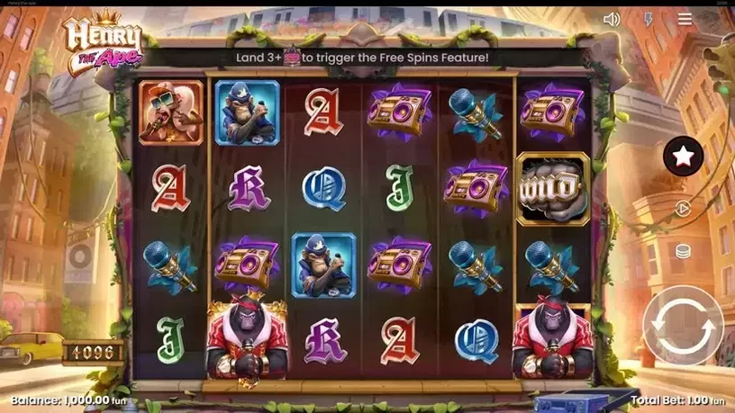 Henry The Ape slot screenshot 1