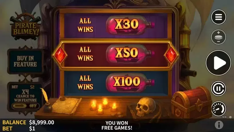 Pirate Blimey slot screenshot 3