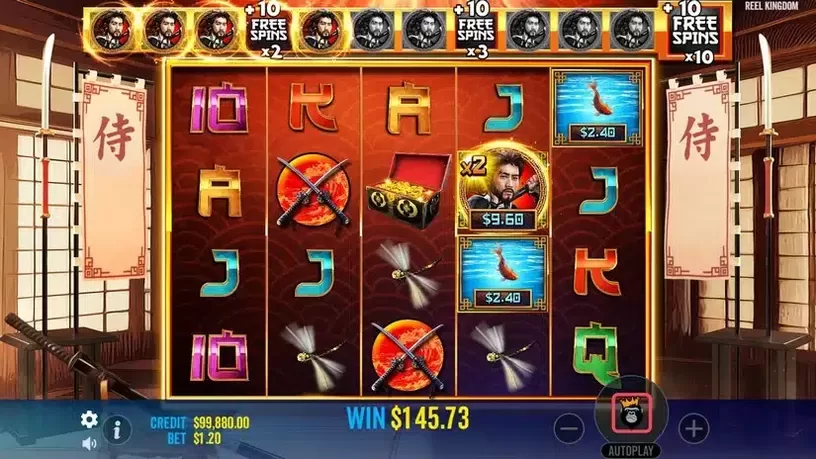Samurai Code slot screenshot 6