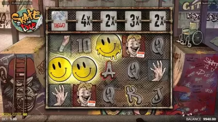 Skate or Die slot screenshot 2