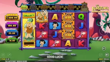 The Flintstones 2 Bedrock Riches slot screenshot 1
