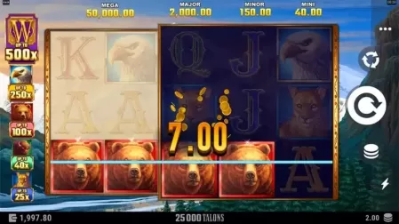 25000 Talons slot screenshot 2