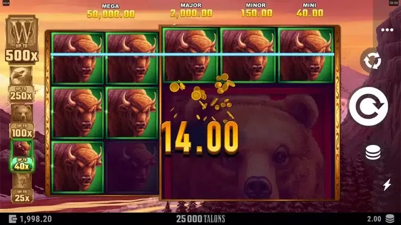 25000 Talons slot screenshot 4