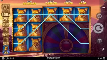 25000 Talons slot screenshot 3