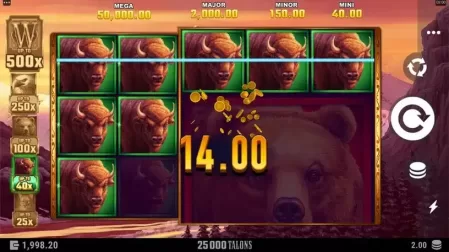 25000 Talons slot screenshot 4
