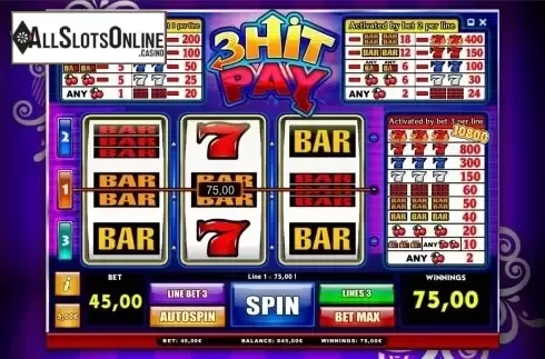 Screen4. 3 Hit Pay from iSoftBet