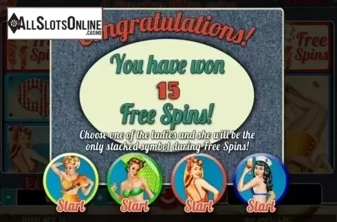 Free Spins 1. 4 Lucky Pin-ups from Spinomenal