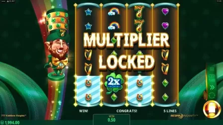 777 Rainbow Respins slot screenshot 3