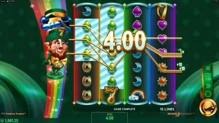 777 Rainbow Respins slot screenshot 5