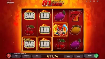 81 Burning Ways slot screenshot 3