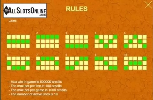 Paytable 3