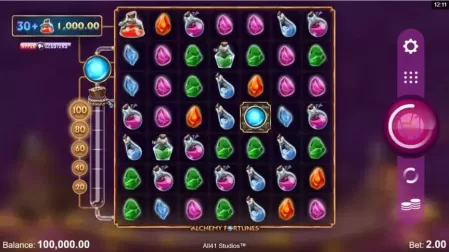 Alchemy Fortunes slot screenshot 1