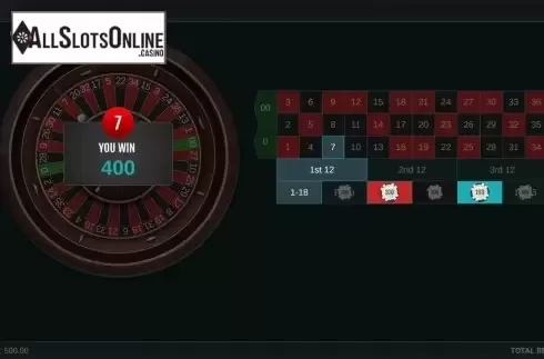 Win Screen. American Roulette (Woohoo) from Woohoo