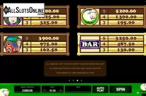 Screen5. Bar Bar Black Sheep from Microgaming