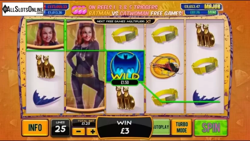 Screen3. Batman & Catwoman Cash from Playtech