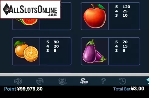Paytable 3. Black Sheep (Virtual Tech) from Virtual Tech