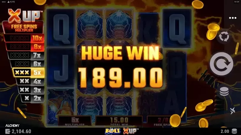Bolt X UP slot screenshot 7