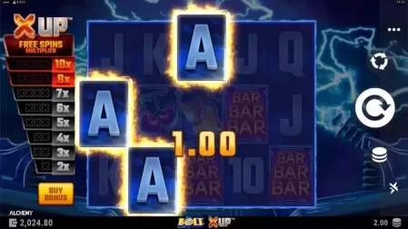 Bolt X UP slot screenshot 2