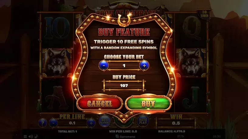 Book Of Rampage slot screenshot 3