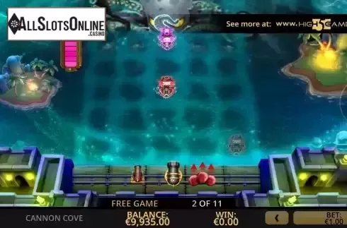 Free Spins Game screen