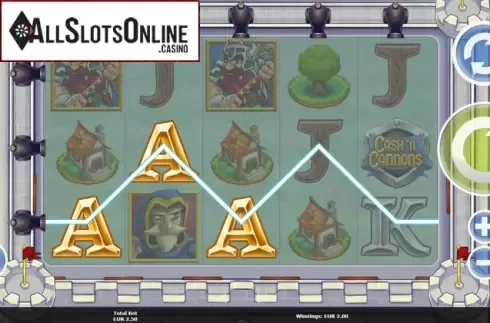 Win Screen. Cash 'n Cannons from Mutuel Play