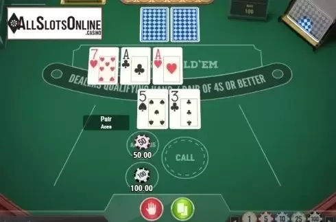 Game Screen. Casino Hold'em (Play'n Go) from Play'n Go
