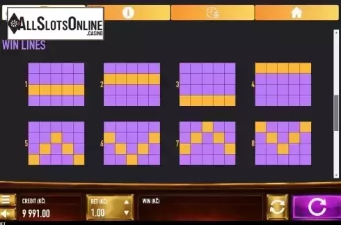 Pay Lines screen