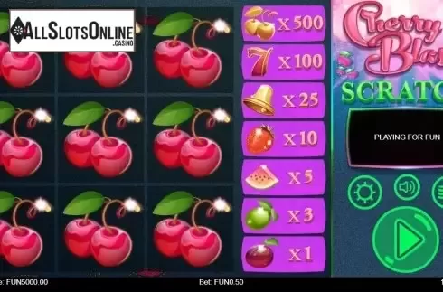 Game Screen 1. Cherry Blast Scratch from 1X2gaming