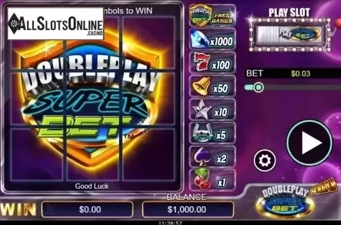 Game Screen 1. Doubleplay Superbet (Scratch) from NextGen