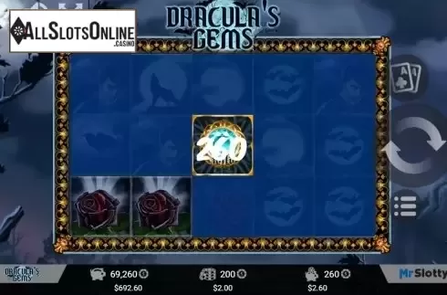 Win Screen 1. Dracula's Gems from MrSlotty