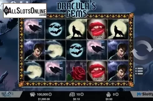 Reel Screen. Dracula's Gems from MrSlotty