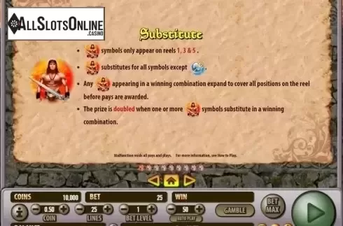 Paytable 1. Dragon Castle from Habanero