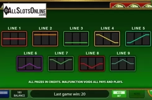 Paylines. Dublin Diamonds from IGT