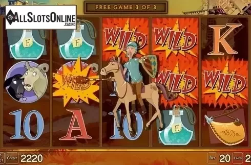 Free Spins screen. El Molinador HD from Merkur