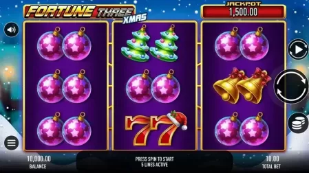 Fortune Three Xmas slot screenshot 1