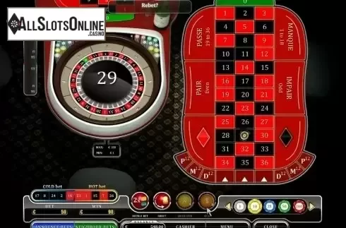 Game Screen. French Roulette (Oryx) from Oryx