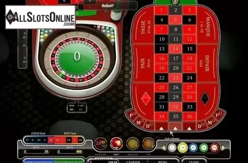 Game Screen. French Roulette (Oryx) from Oryx